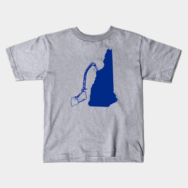 New Hampshire Ice Climbing Kids T-Shirt by esskay1000